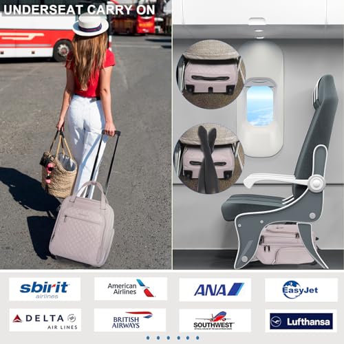 Black 16" Carry On Bag with Wheels L775