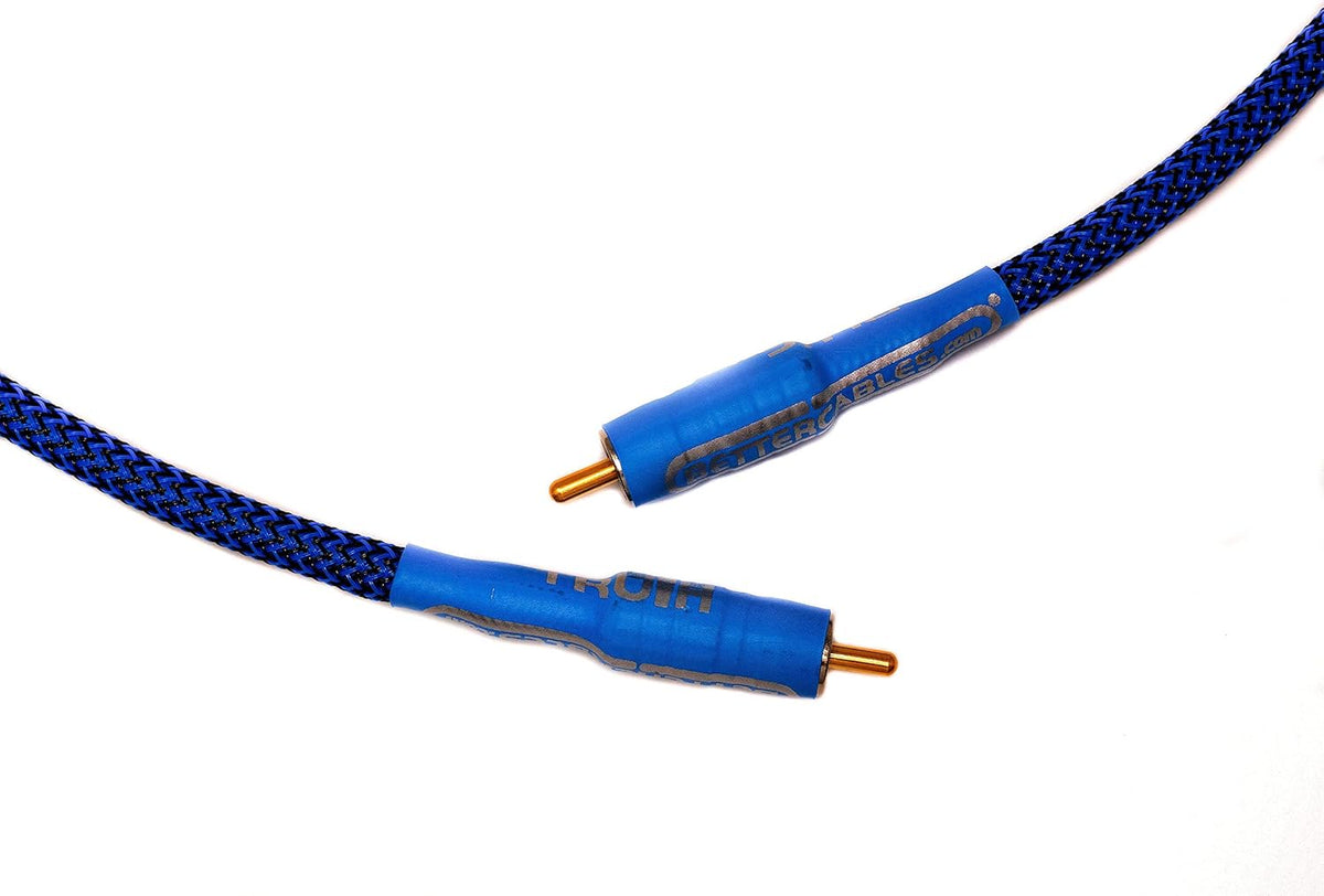Blue Silver/Copper Hybrid Coaxial RCA Cable 6 Feet R335112