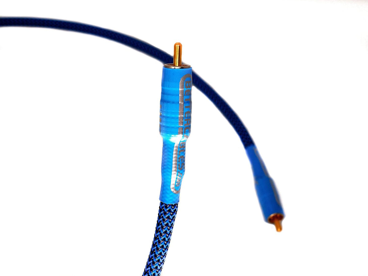 Blue Silver/Copper Hybrid Coaxial RCA Cable 6 Feet R335112