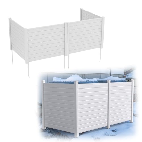 48"W X 48"H Outdoor Freestanding Vinyl Privacy Screen A612