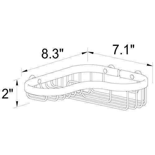 Polished Chrome Corner Shower Basket Z4605