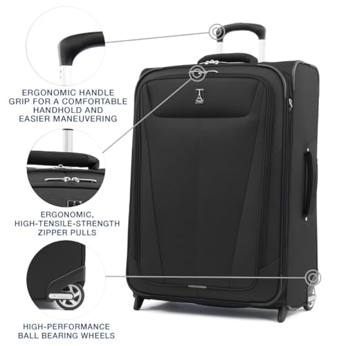 Burgundy Softside Expandable 2 Wheel Carry On Luggage U22599