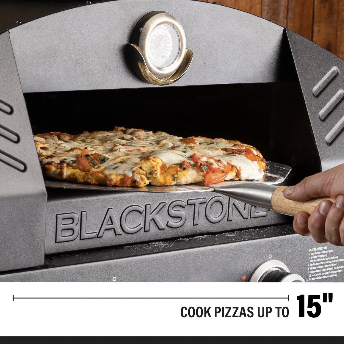 Tabletop Propane Pizza Oven with Two 15 Cordierite Stones K838768