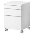 High Gloss White Drawer Unit on Casters U1243