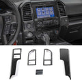 Carbon Fiber Central Console Air Conditioner Panel Trim 5pcs P9470