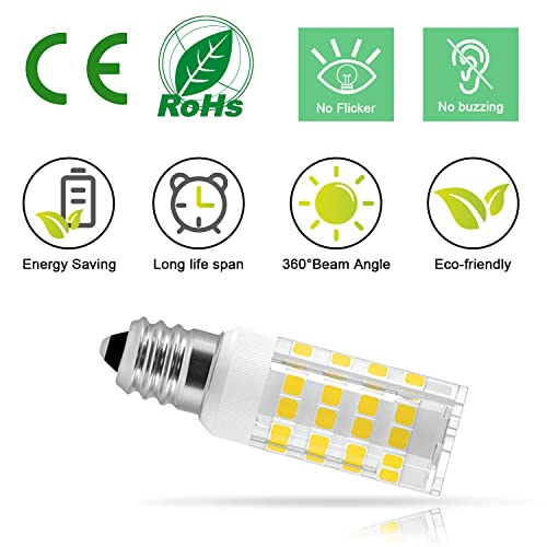 10 Pack E12 LED Candelabra Bulbs, 6000k Daylight White, 5W 450 Lumens K211182