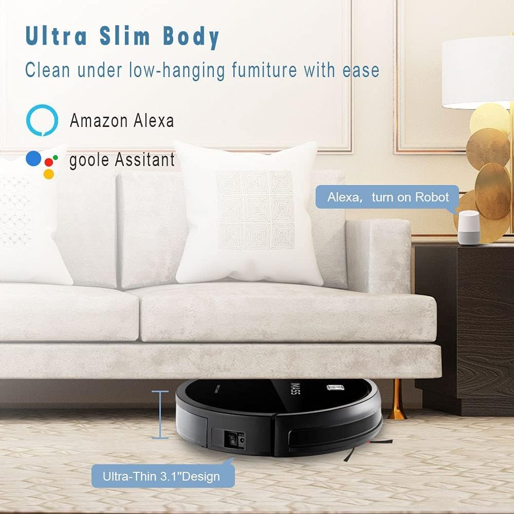 Robot Vacuum and Mop, 2600Pa Suction, Self-Charging R381