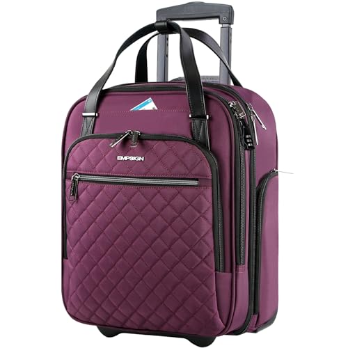 Black 16" Carry On Bag with Wheels L775