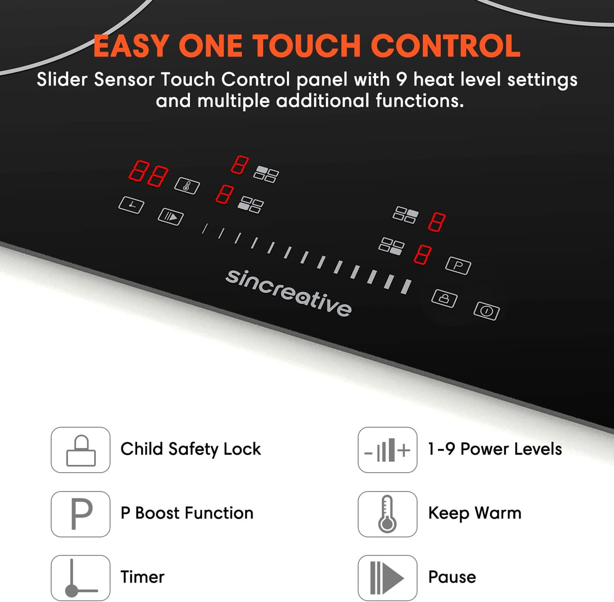 30 Inch 4 Burners Induction Cooktop with Timer N827