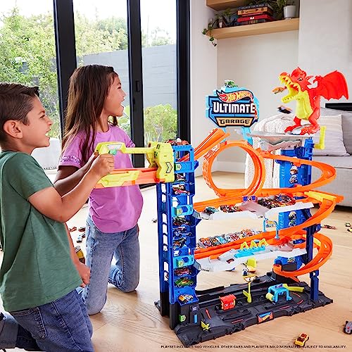 Ultimate Garage Toy Car Track Set with 2 Die-Cast Toy Cars F536