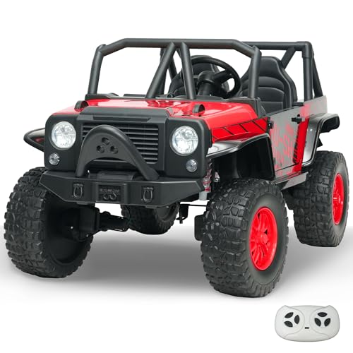 24V 5AH 2 Seater 4WD Electric Ride On Car with Remote Control (Red) N657085