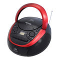 Portable CD Cassette USB Boombox Red M1770