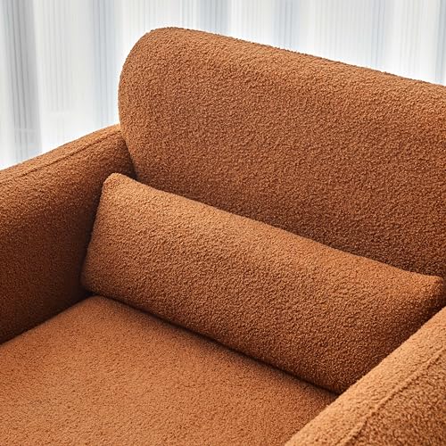 Cream Lambskin Sherpa Fabric Accent Chair Y550665