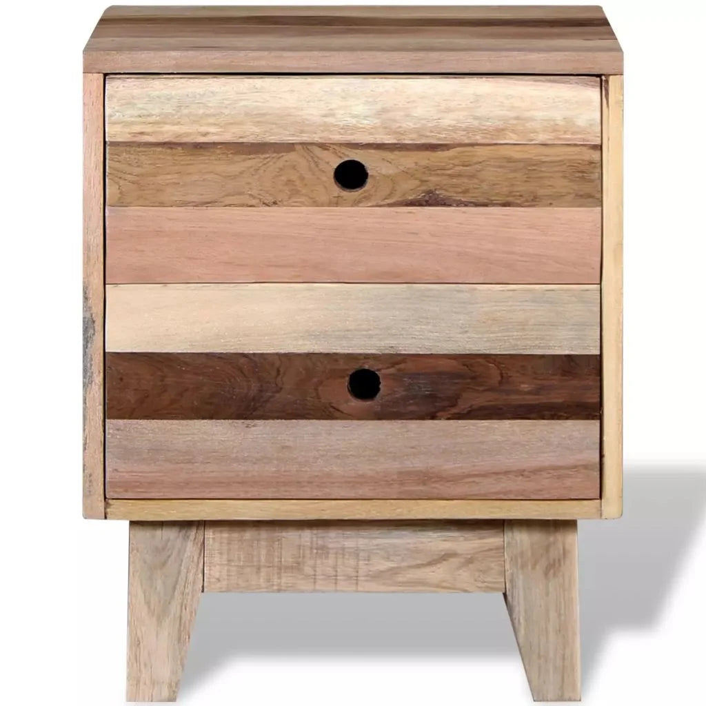 Solid Reclaimed Wood Bedside Cabinet D449470