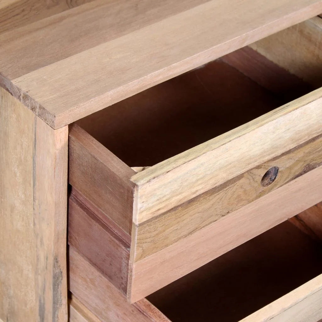 Solid Reclaimed Wood Bedside Cabinet D449470