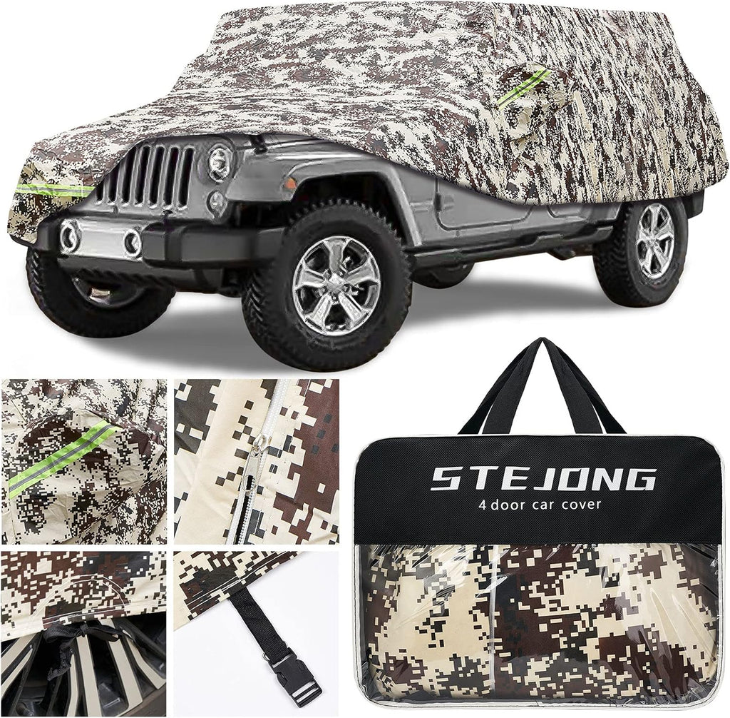Camouflage SUV Cover with Driver Door Zipper F371