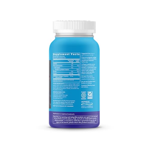 Grape Flavor Collagen Gummies, 120 ct, Pack of 2 F577