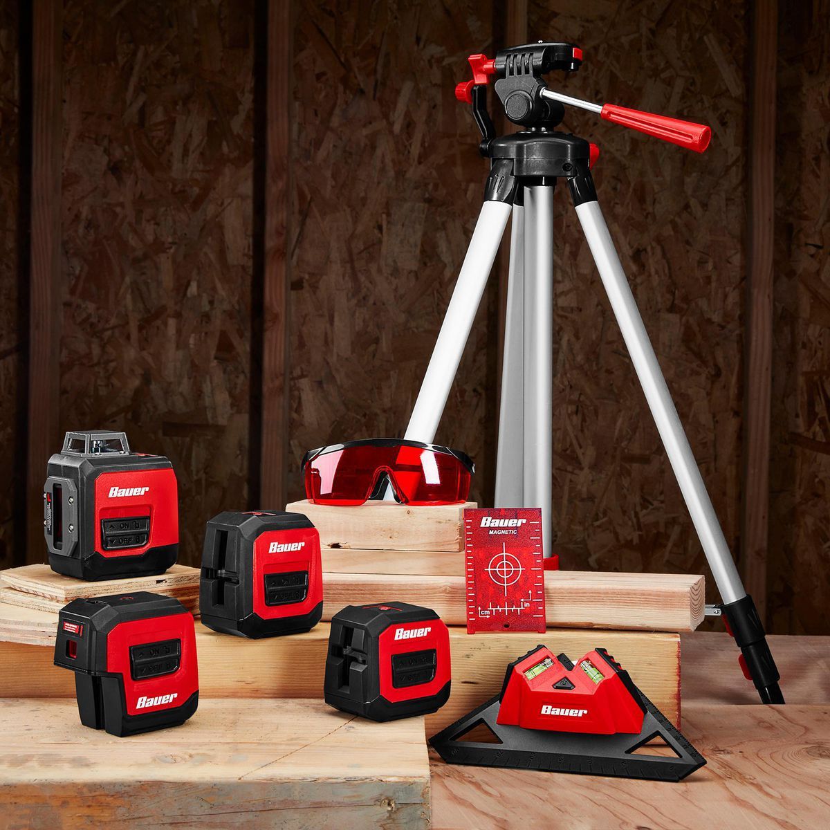 50 ft. Self-Leveling Cross-Line Laser Level J692