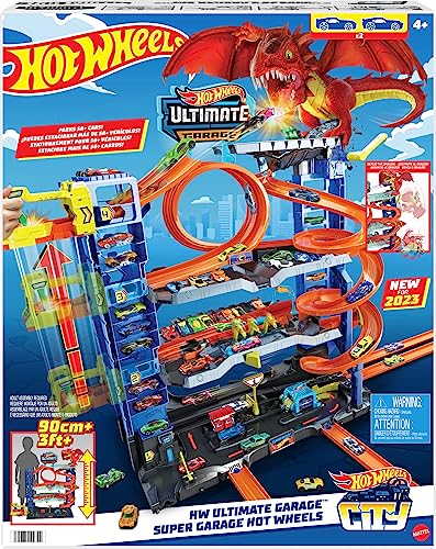 Ultimate Garage Toy Car Track Set with 2 Die-Cast Toy Cars F536