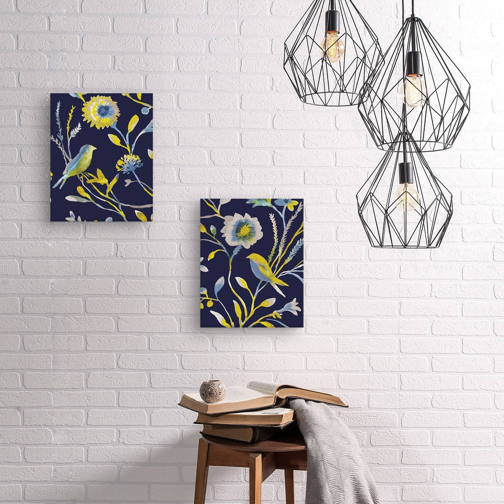 Birds and Feathers Canvas Art Set of II 16 inch x 20 inch J338744