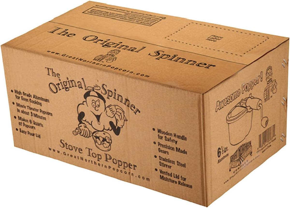 6-Quart Aluminum Popcorn Popper with Hand Crank P428