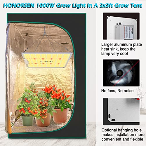 1000W LED Grow Light Full Spectrum with Timer W196