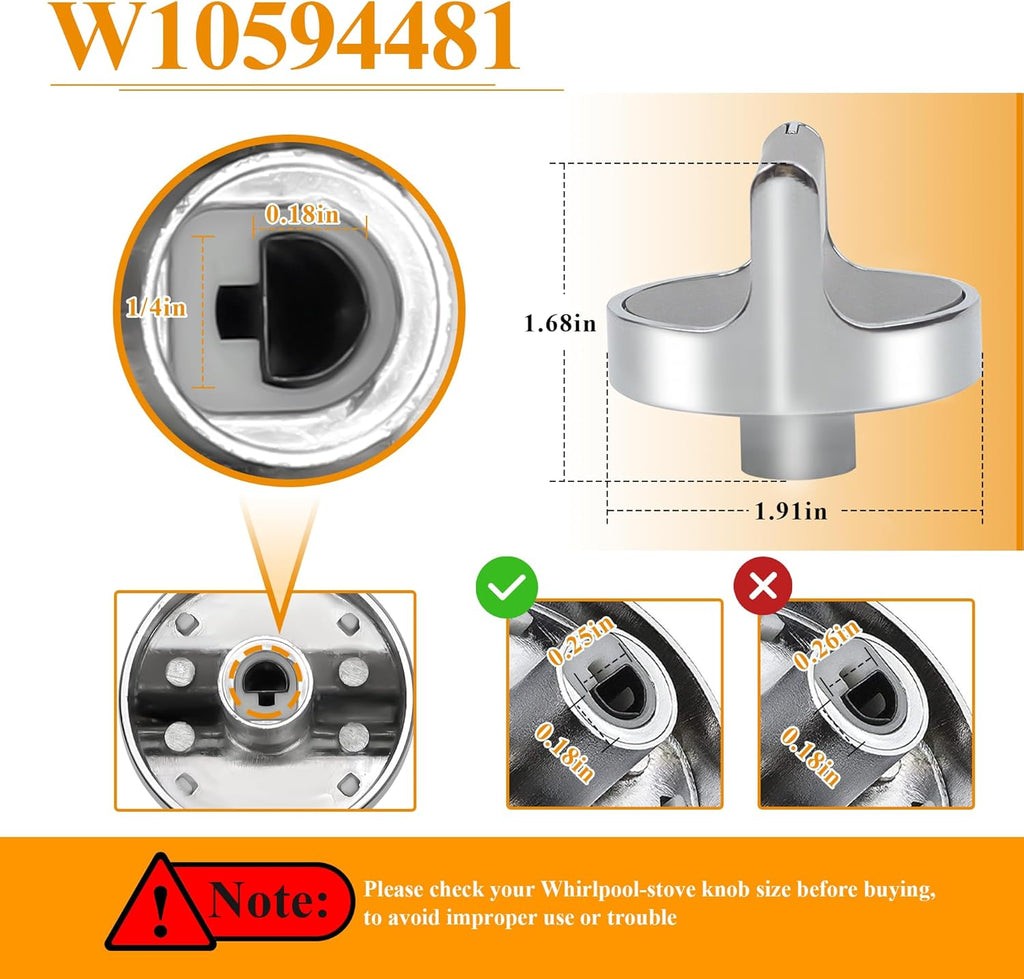 5 Pack Gas Stove Range Knobs U611367