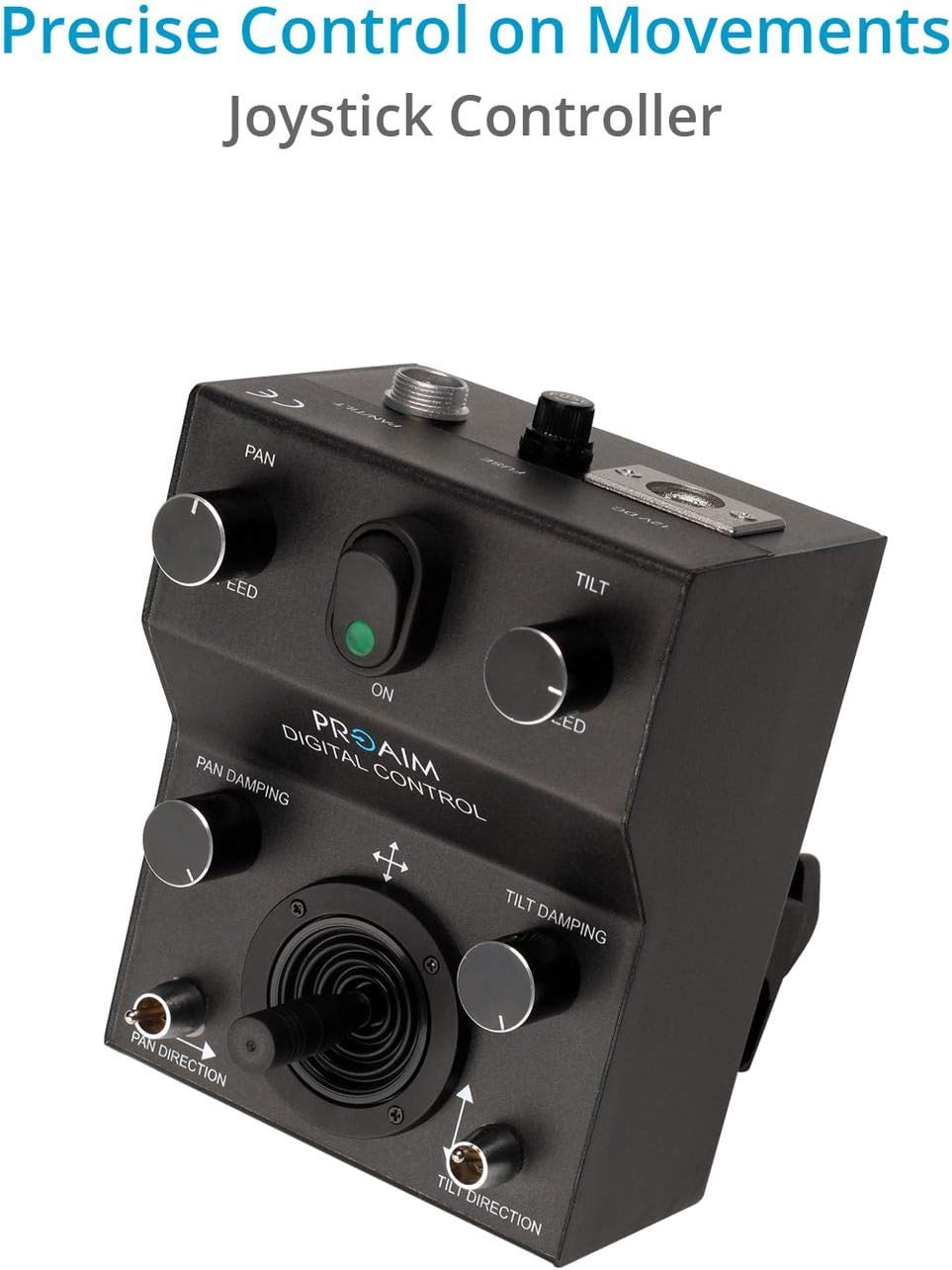 Gold Motorized Camera Pan Tilt Head with Joystick Control J4359