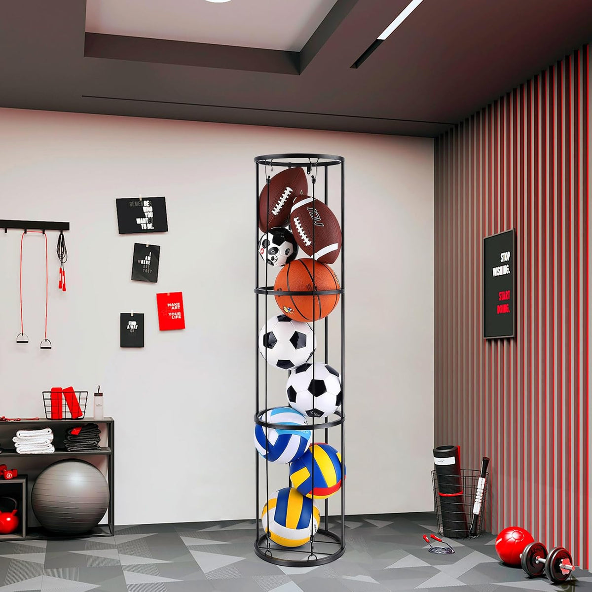 3 Layer Vertical Ball Storage Rack X80141