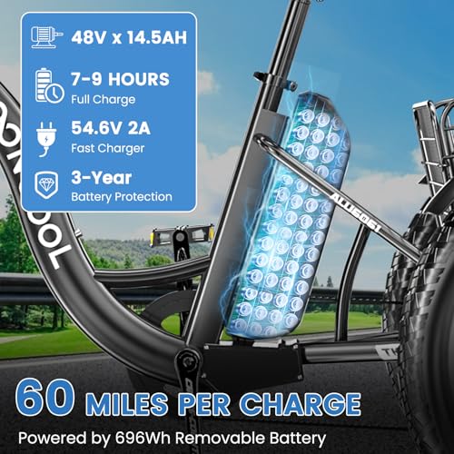 Electric Tricycle 350W 36V Removable Battery 7 Speeds 3 Wheels C466