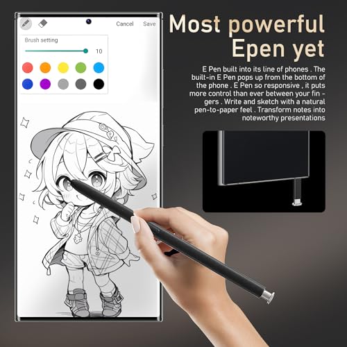 White 6.8" 6GB+256GB Unlocked Smartphone M278402