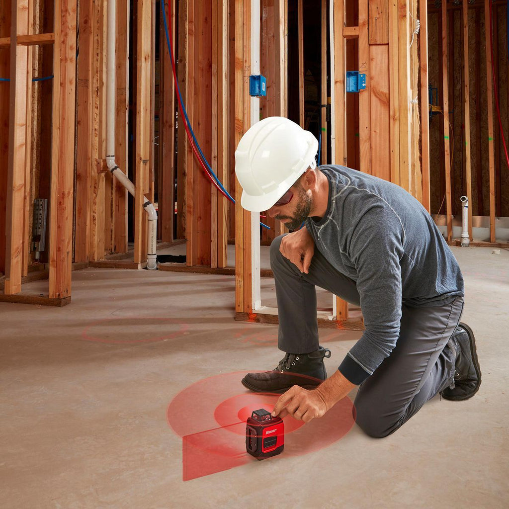 50 ft. Self-Leveling Cross-Line Laser Level J692