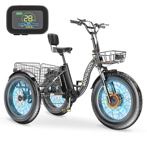 Electric Tricycle 350W 36V Removable Battery 7 Speeds 3 Wheels C466