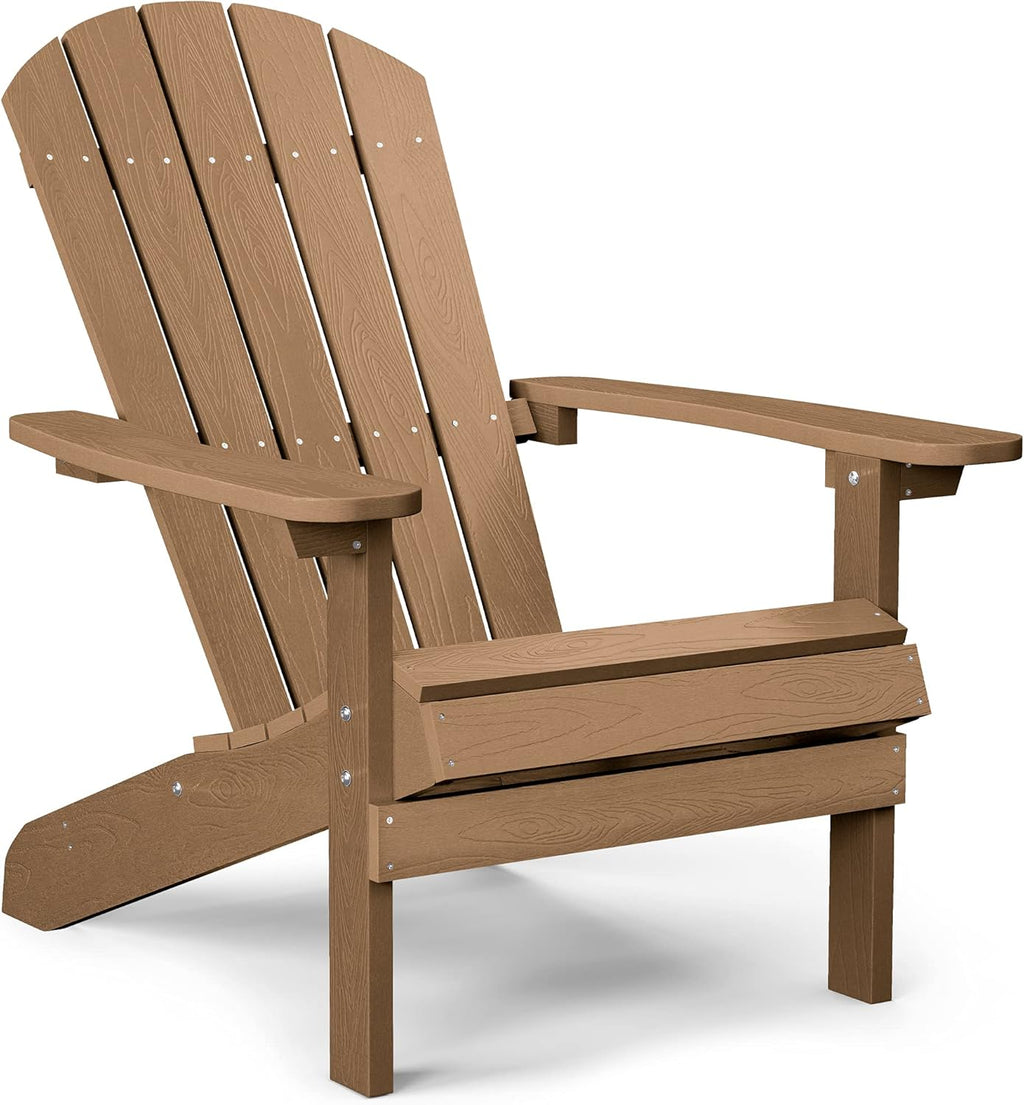 Black Plastic Adirondack Chairs Set of 2 A1877