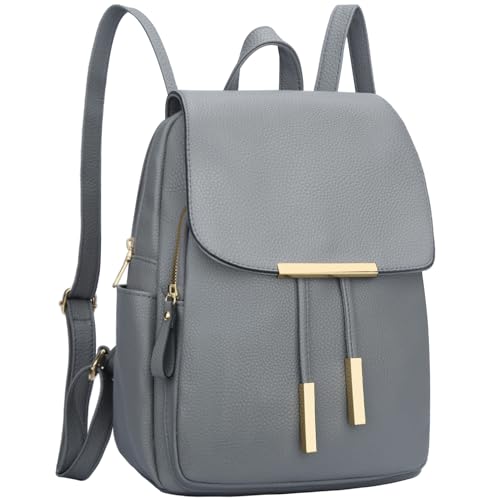 Quilted Leather Backpack Purse (Pink) R35594