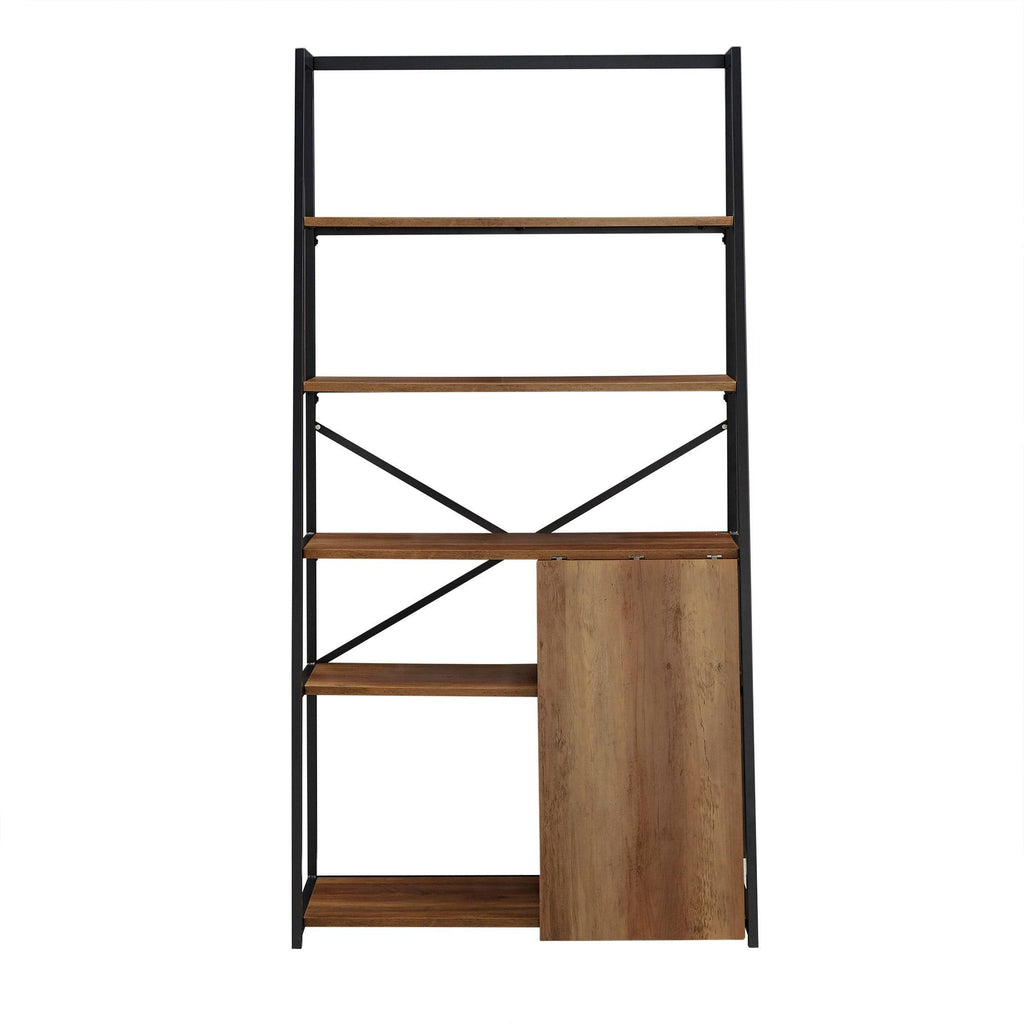 Folding Desk with Bookcase U5117