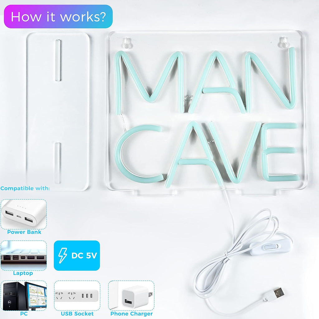 Pack of 2 Acrylic Neon Sign Light R75925