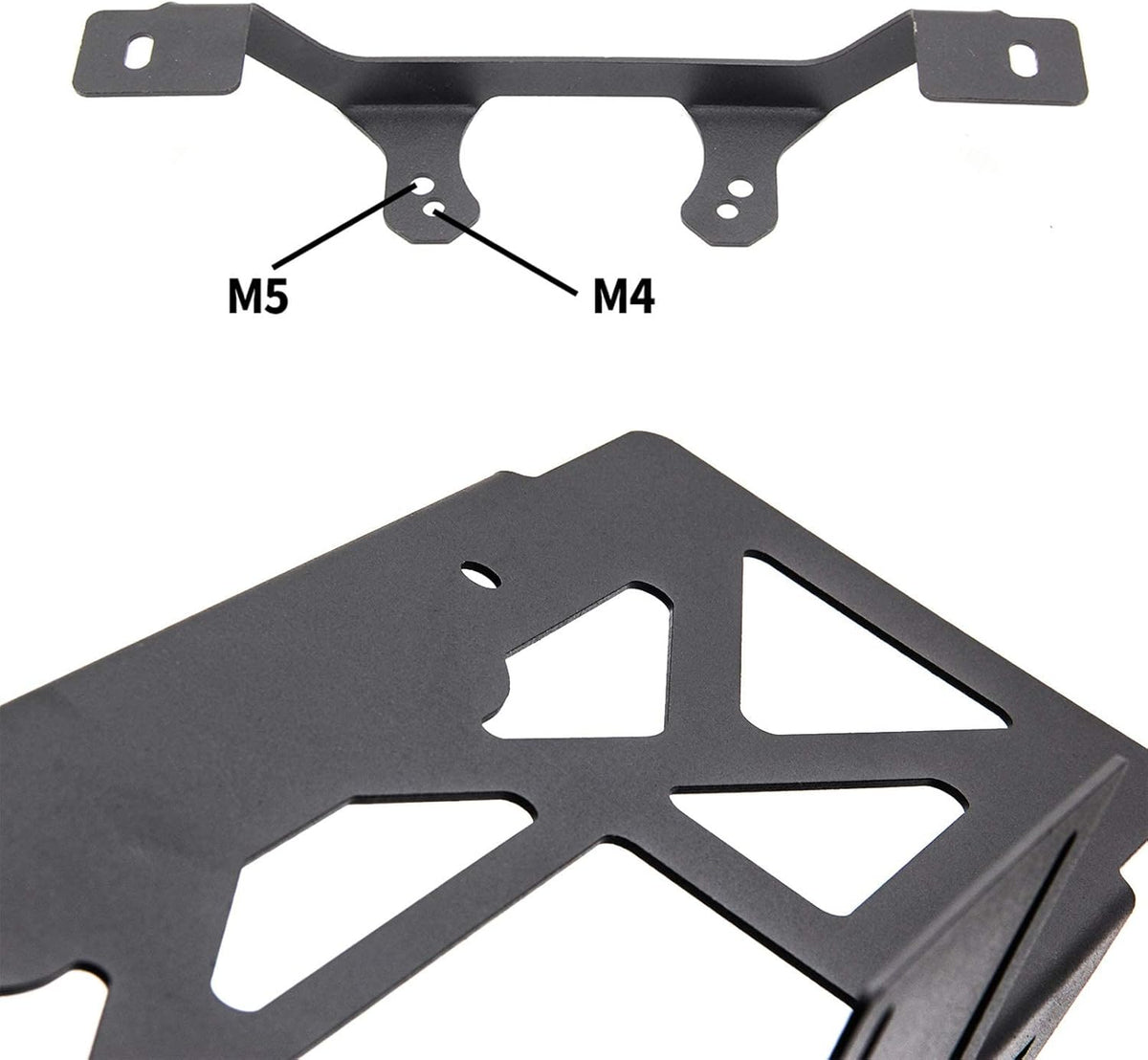 Rear Spare Tire Mount License Plate Relocation Bracket with 3rd Brake Light Mounting Bracket Kit for Jeep Wrangler JL 2018 2019 2020 2021 2022 Pack of 2 S7739