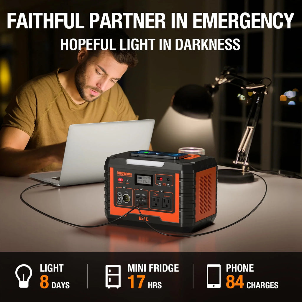 1000W 999Wh Portable Power Station V552