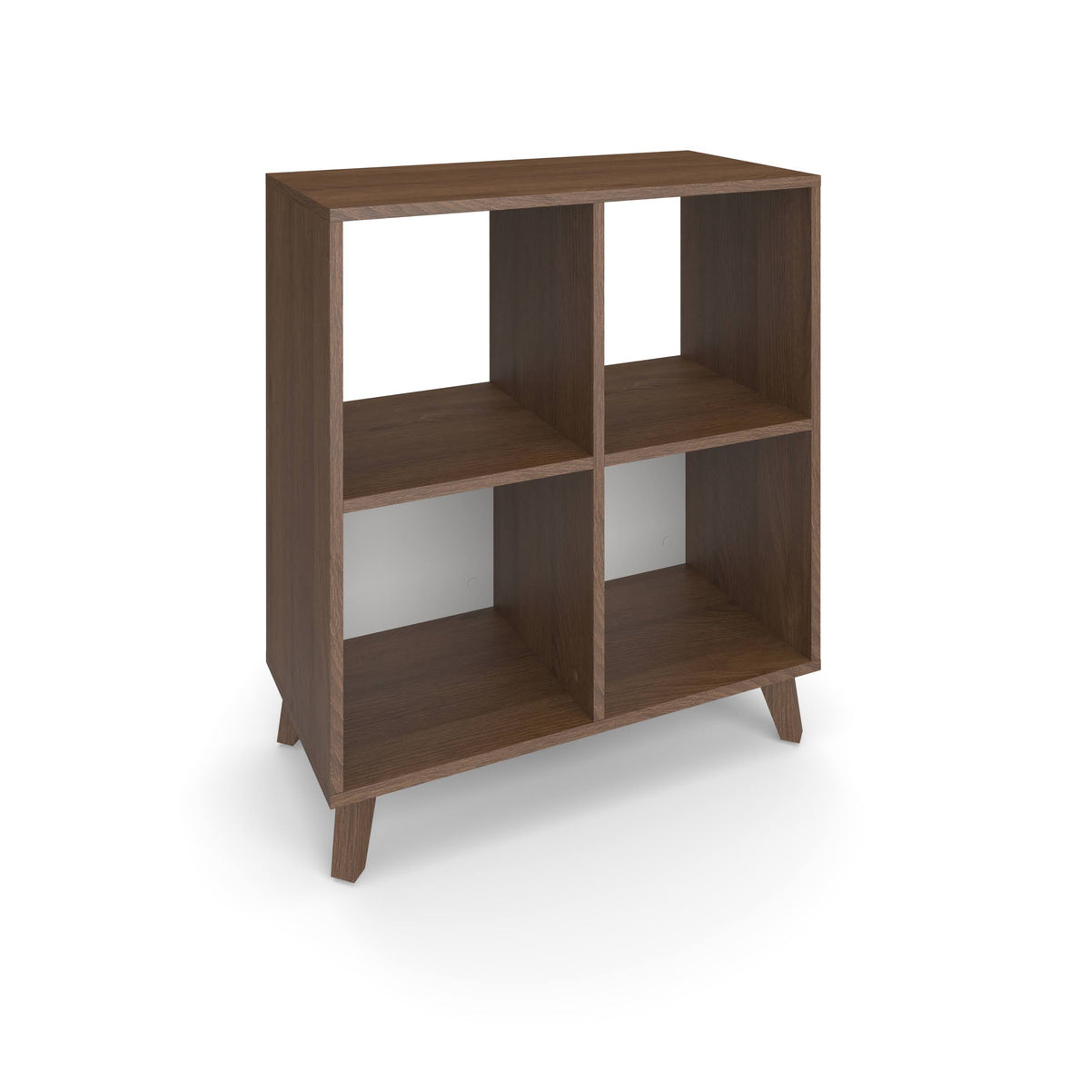 Light Walnut Modern Cube Bookcase K5489