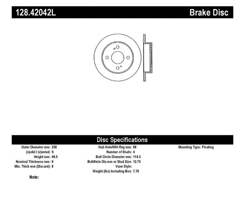 Drilled Sport Brake Rotor B1932