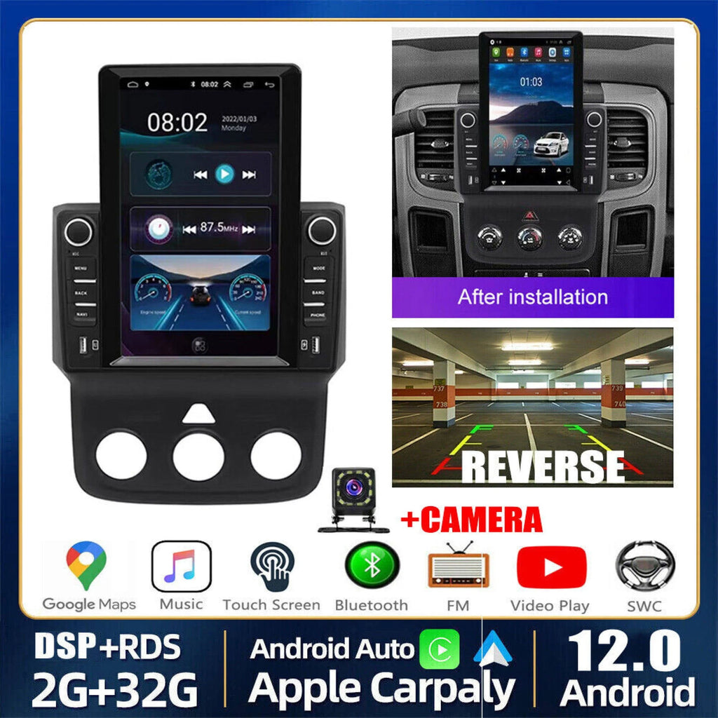 9.7 Vertical Car Radio Stereo IPS Android 12.0 GPS Navigation I81297