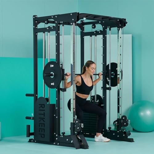 All-in-One Home Gym Equipment with 2200lb Load Capacity and 320lb Weight Stack Y72731