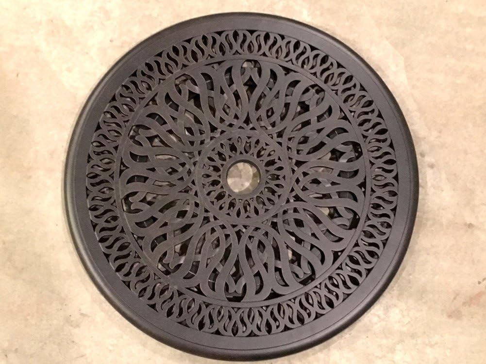 Bronze Cast Aluminum Lazy Susan Turntable Rotating Tray B3404