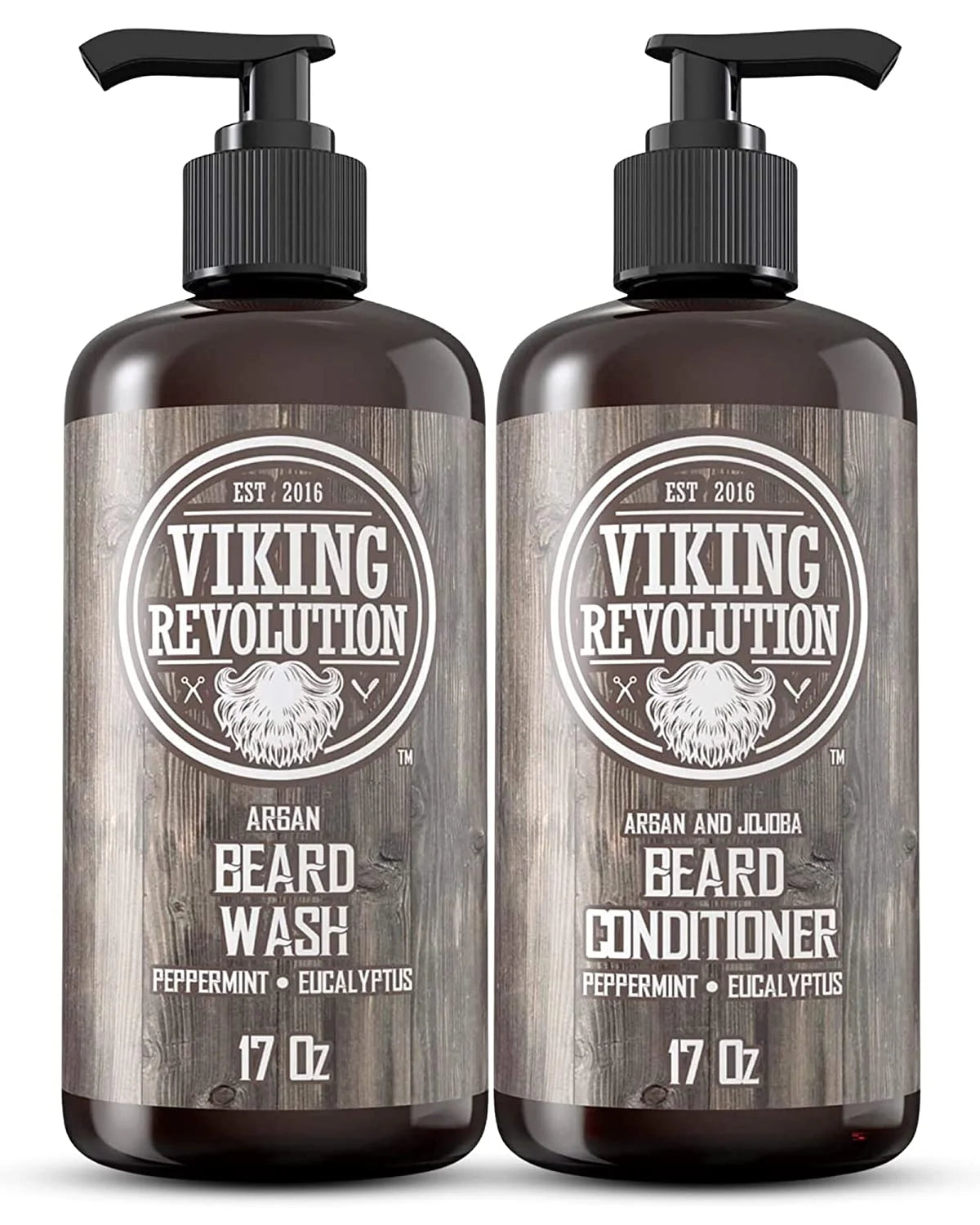 Beard Wash & Beard Conditioner Peppermint & Eucalyptus 34 Oz O214024