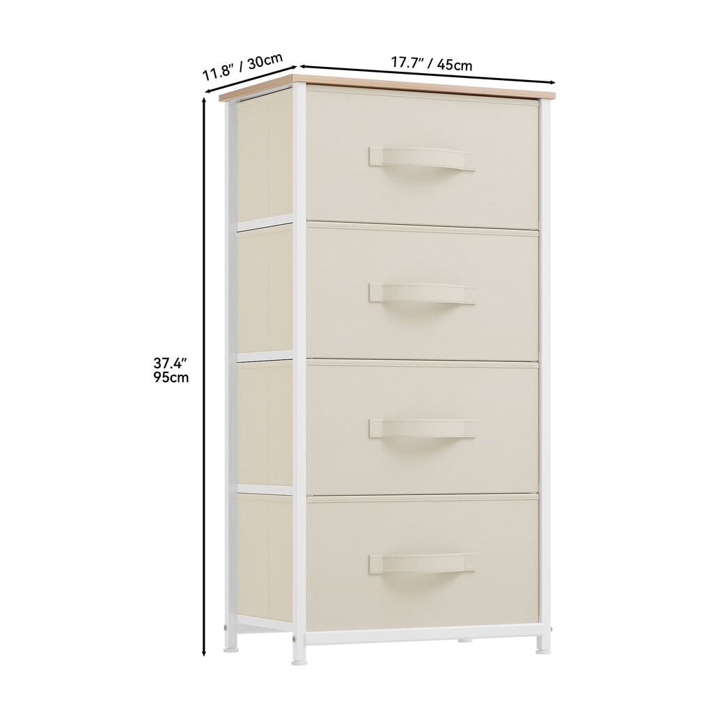 Fabric 4 Drawer Dresser N306