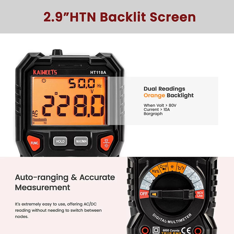 Auto-Ranging TRMS Digital Multimeter J136