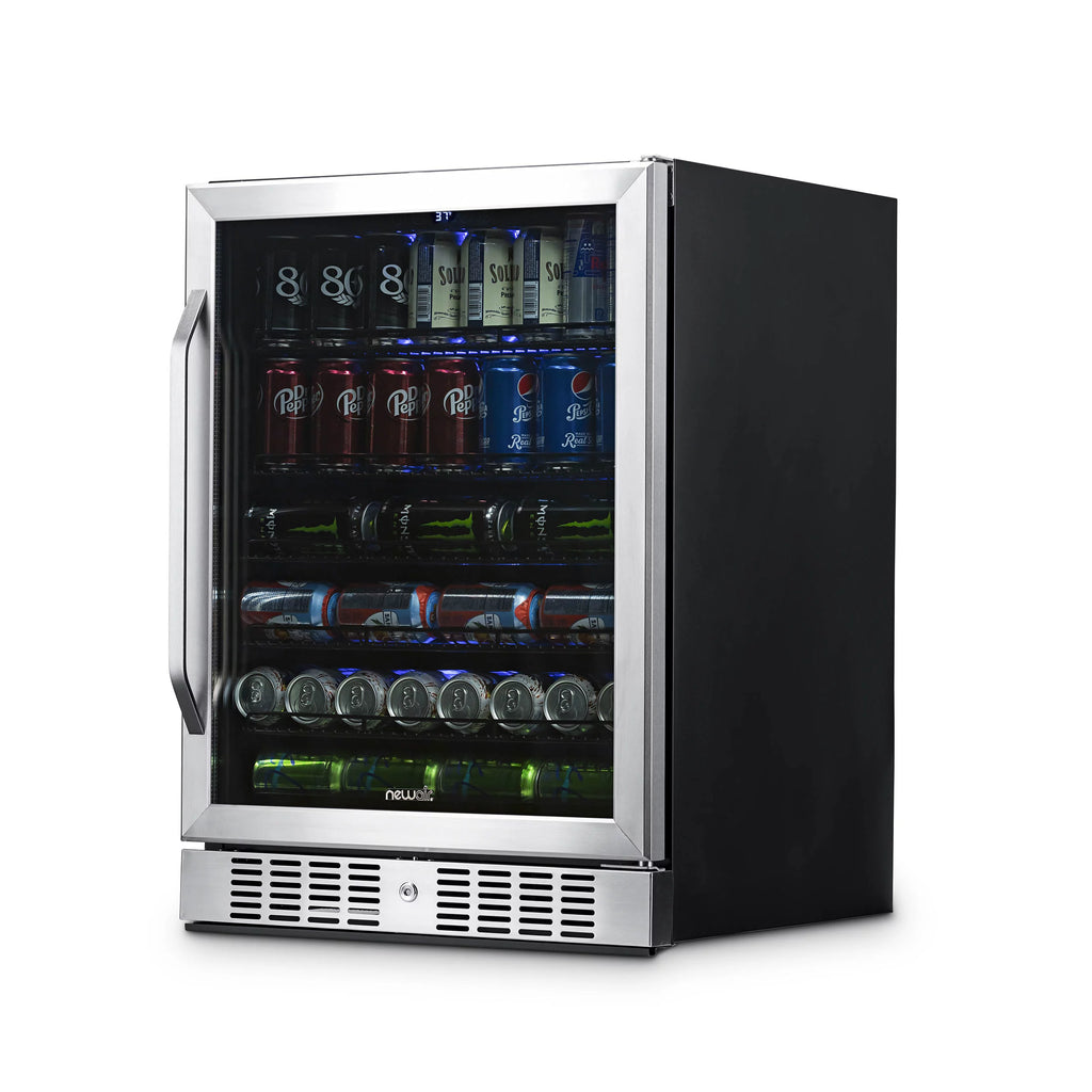 177 Can Stainless Steel Beverage Refrigerator J172