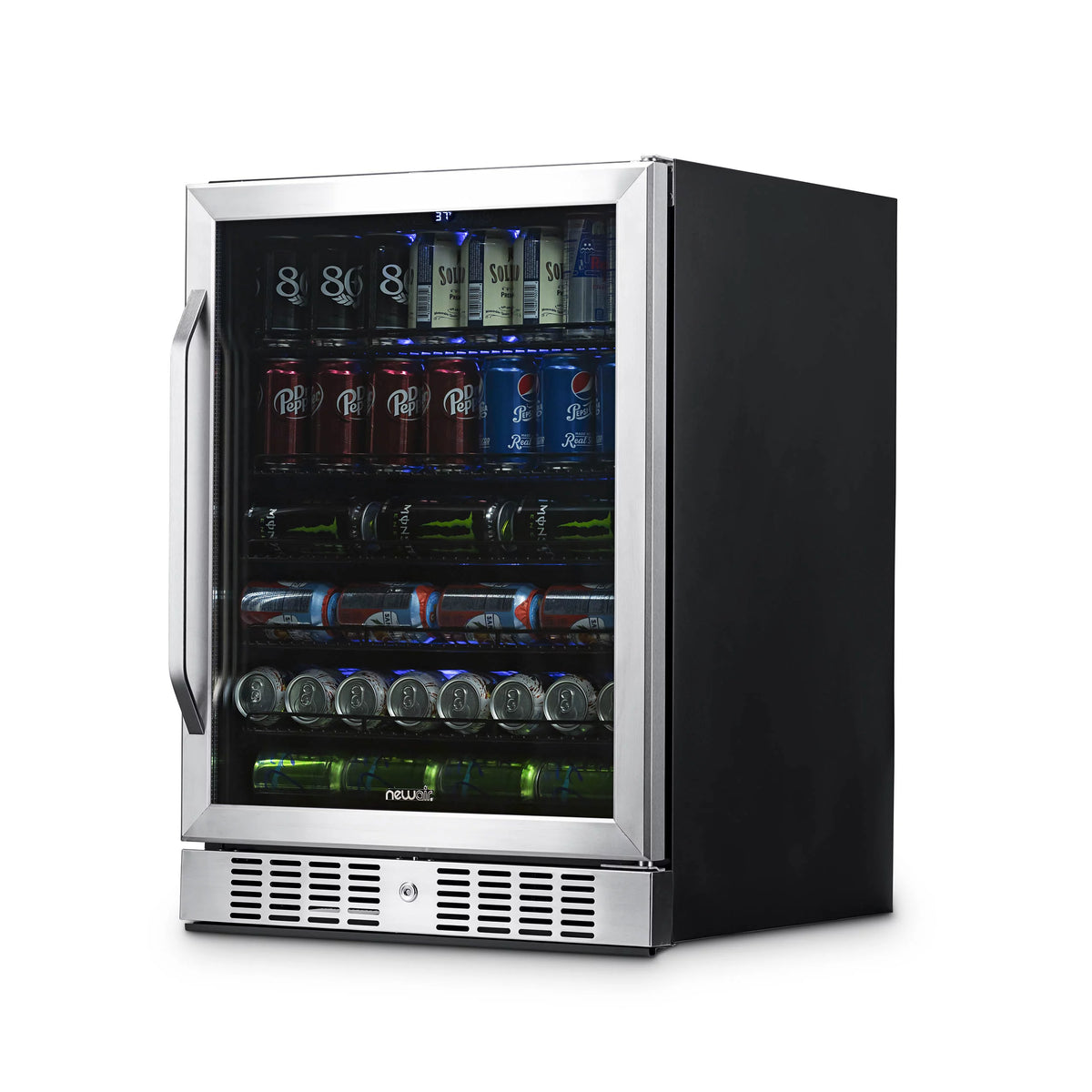 177 Can Stainless Steel Beverage Refrigerator J172
