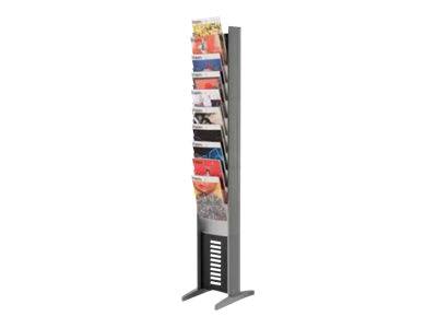 Silver 10 Compartments Literature Display Q86566